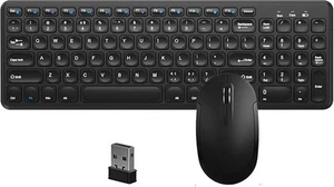 Wireless Keyboard and Mouse Combo, 2.4Ghz USB Cordless Slim Silent Keyboard - Picture 1 of 9