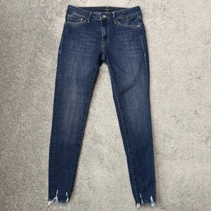 Mavi Jeans Damen 27 Mid Rise Super Skinny Blau Adriana Distressed ausgefranster Saum - Bild 1 von 16