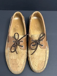 Fine Cork Portugal Loafers Shoes Men’s EU 43 US 10 Natural Leather - Picture 1 of 12