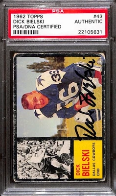 1962 Topps - Dick Bielski #43 Signed Psa Authentic Auto - Image 1 of 2