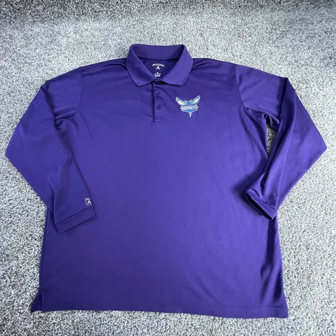 Charlotte Hornets Shirt Adult Extra Large Purple Logo Basketball NBA Mens * Cover