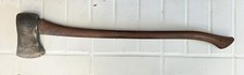 Vintage True Temper Kelly Works Axe Flint Edge Head Wood Handle
