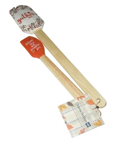 ESPÁTULAS DE SILICONA CAÍDA ~ Juego de 2 ~ CIELOS DE REUNIÓN/OTOÑO, PASTELES DE CALABAZA ~ 2 tamaños - Imagen 1 de 1