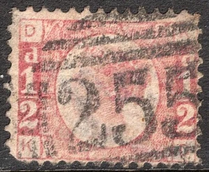 Great Britain Stamp Scott #58 1/2p, Halpenny, Unkown Plate#, Used SCV$22+ (B) - Picture 1 of 1