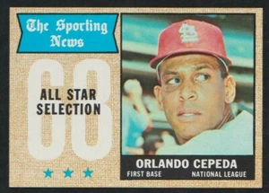 1968 TOPPS BASEBALL #362 ORLANDO CEPEDA AS NMMT SHARP BLAZER - KOSTENLOSER VERSAND - Bild 1 von 2