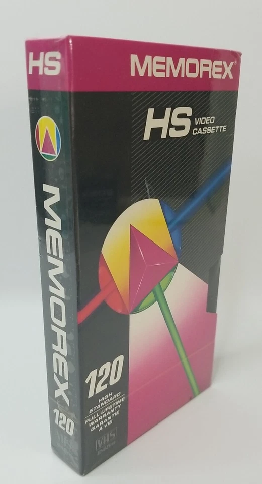 Memorex HS Video Cassette - 120 High Standard VHS Tape 246m