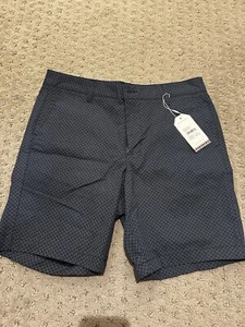 Ben Sherman Geometric Print Regular Fit Stretch Shorts Mens 32 W Inseam 8" - Picture 1 of 5