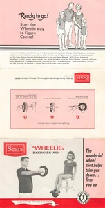 Tri-Fold Sears INSTRUCTIONS for Wheelie Exercise Aid No 8 2988 8.5x5.5" folded - Picture 1 of 2