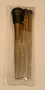 Elizabeth Arden 3 Piece Makeup Brush Set~ Liner & All Over Shadow ~ Crystal Hand - Picture 1 of 1