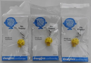 MR HAPPY DANGLY - CHARM/ACCESSOIRE (MR MEN) x 3 - NEU/VERSIEGELT. KOSTENLOSER UK-VERSAND - Bild 1 von 4