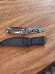 Jagdmesser, Campingmesser, Angelmesser, Outdoormesser mit Jagdmotiv - Bild 1 von 1