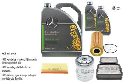BOSCH Inspektionpaket 7 L Mercedes Öl 5W-30 229.52 für E-Klasse E 220 D - Bild 1 von 4