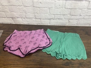 lot of 2 girls shorts size 12 Justice and crewcut - Picture 1 of 2