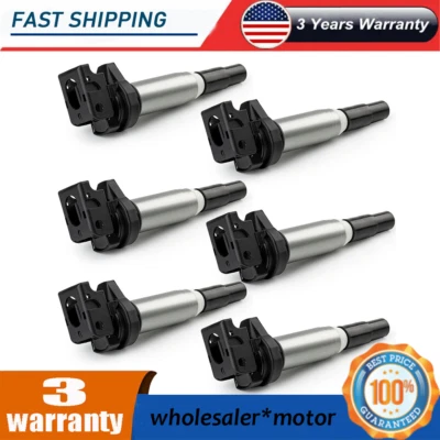 Juego de 6 bobinas de encendido GN10571 para BMW Mini 330xi M3 745i 745Li 2001-2021 Foto 1 de 4