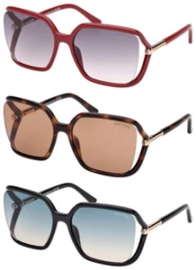 Tom Ford Solange-02 Women's Cutaway Butterfly Sunglasses - FT1089 - Italy - Picture 1 of 10