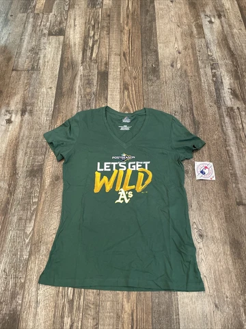 NWT Oakland Athletics Let’s Get WILD 2019 Post Season Shirt Size Medium Cover