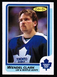 1986 87 OPC O-Pee-Chee #149 Wendel Clark Rookie RC EX-MT