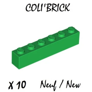 Lego 3009 - 10x Briques / Brick 1x6 - Vert / Green - lot kg - New Neuf - Picture 1 of 1