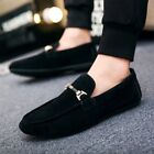 Men Casual Loafers-Flat Shoes Slip-On Soft Leather Driving Shoes-Moccasins