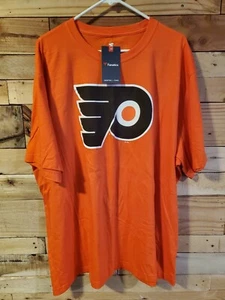 Philadelphia Flyers Logo Shirt Adult 2XB 2XL Big Orange NHL Hockey Fanatics NWT - Picture 1 of 3