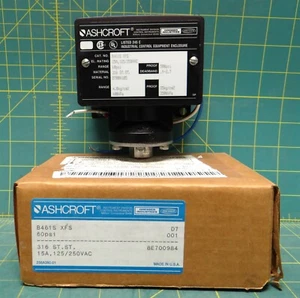 Ashcroft B461S XFS 60PSI Diafragma Presostato 15A 125/250VAC Inoxidable - Imagen 1 de 9
