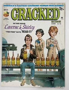 Cracked Magazine 136 October 1976 Humor Satire Cartoon Laverne & Shirley Fonze - Picture 1 of 4