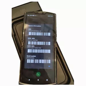 Motorola Razr 1 (2019) XT2000 SINGLE SIM Noir Black 128GB ROM + 6GB RAM FU - Picture 1 of 12