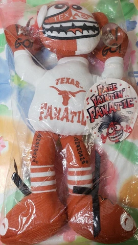 Texas Longhorns Face Paintin' Fanatic Plush Toy Window Suction Display Cover