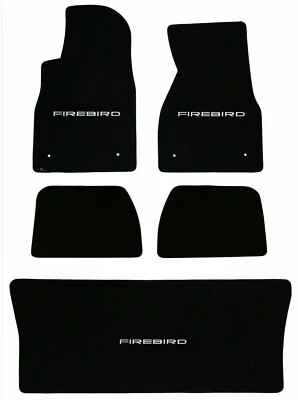 LLOYD MATS Velourtex 5PC FLOOR MAT SET 1993 to 2002 Pontiac Firebird logo - Image 1 of 4