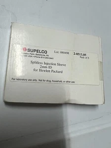 Supelco 2051305 revestimiento de entrada tipo sin divisiones diseño recto paquete de 5 - Imagen 1 de 1