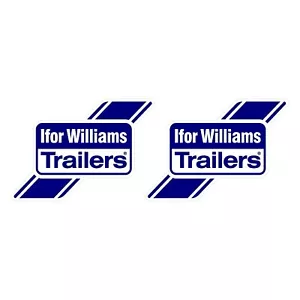 x2 Ifor Williams Large Decals / Stickers A4 Approx 294mm x 210mm - Picture 1 of 1