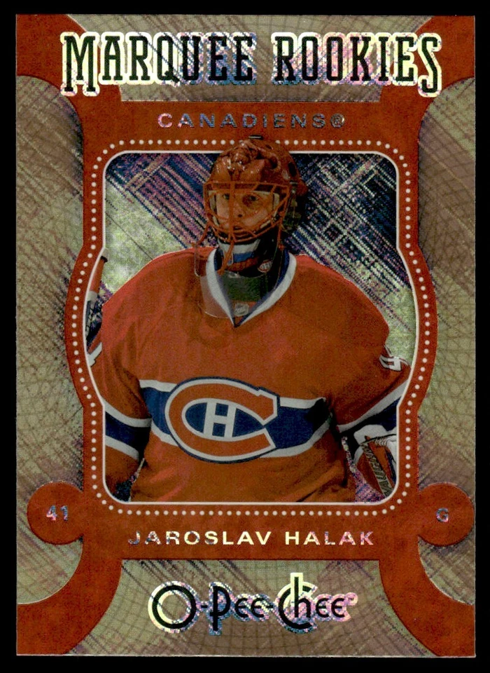 2007-08 O-Pee-Chee GOLD FOIL Jaroslav Halak Rookie Montreal Canadiens #562 - Image 1 of 2