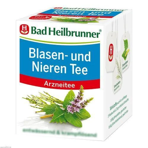 BAD HEILBRUNNER NATURHEILM.GMBH&CO.KG BAD HEILBRUNNER Blasen- und Nieren Tee Filterbeut. 8X1.75 g PZN 12376696