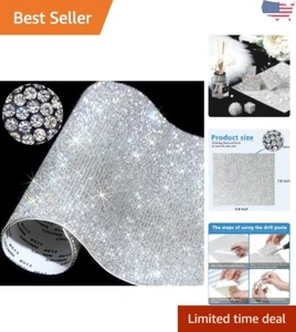 12000 Bling Rhinestone Sheet for DIY Car and Craft Decor - Self-Adhesive Sparkle - Picture 1 of 7