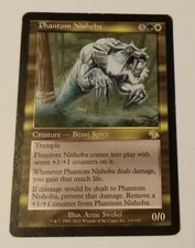 PHANTOM NISHOBA Judgment MTG Gold Creature Â— Cat Beast Spirit RARE