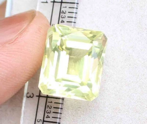 Cojín de piedras preciosas sueltas corte cuarzo limón natural 13,10 quilates forma 11*14 mm - Imagen 1 de 4