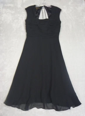 Donna Ricco New York Cocktail Dress Womens Size 4 Black Sleeveless Fitted Party - Image 1 of 4