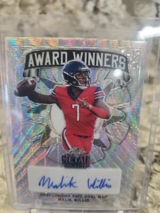 Ganador del premio Leaf Metal Draft 2022 plata prismático automático Malik Willis/30 - Imagen 1 de 3