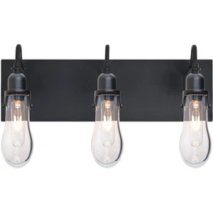 Besa Lighting 3WG-WISHCL-BK Wish 3 Light 20 inch Black Vanity Light Wall Light - Picture 1 of 2