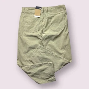 NWT Men’s North Face Sprag Five Pocket Hiking Pants Twill 36x28 Beige Outdoors - Picture 1 of 9