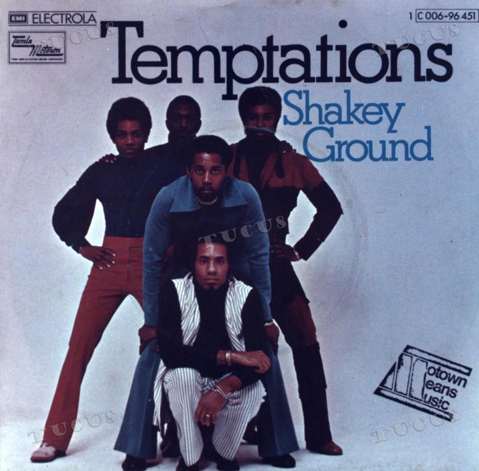 The Temptations - Shakey Ground / I'm A Bachelor 7" (VG+/VG+) '* - Image 1 of 1