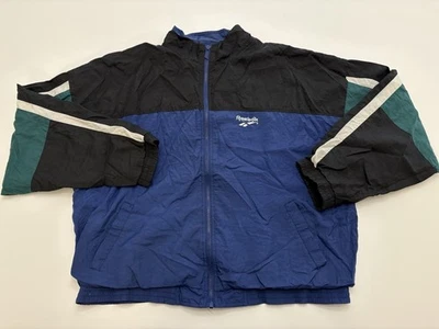 VTG 90s Reebok Color Block Windbreaker Full Zip Jacket SZ XL - Image 1 of 4