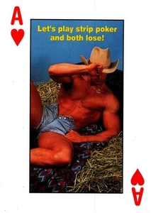 Strip Poker Erotic Sexy Guy Playing Card Stripper - Picture 1 of 2