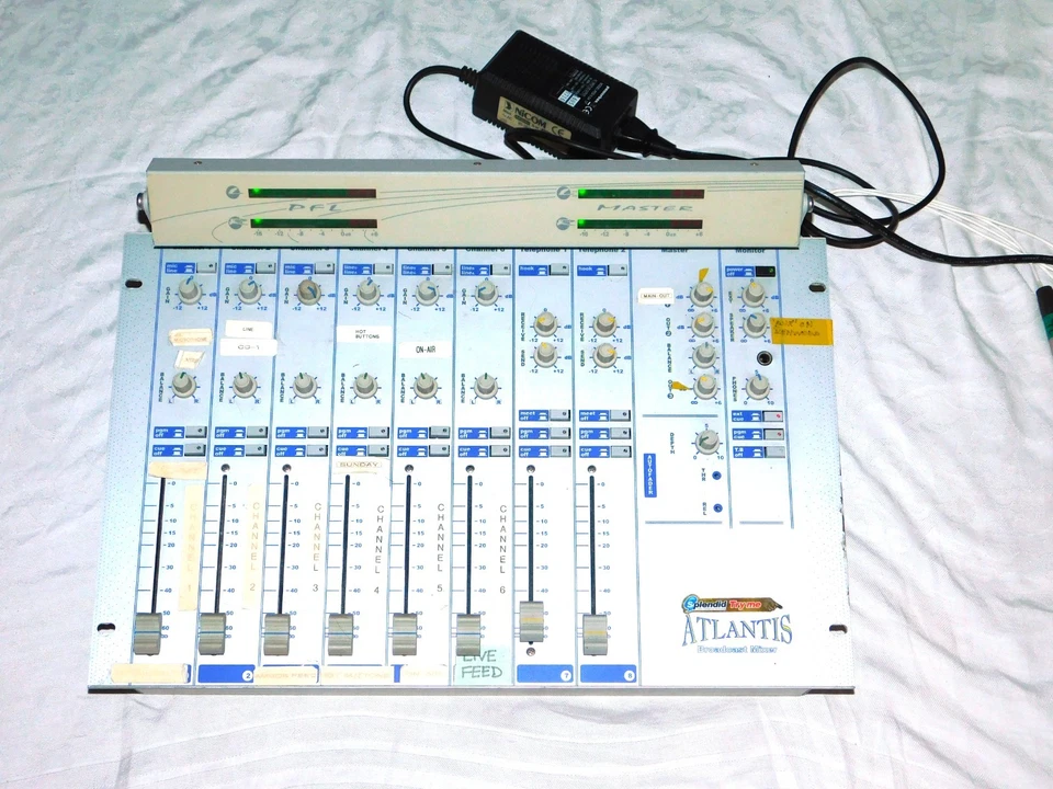 Nicom Atlantis 8 Channel 2 Telephone Hybrid Inputs Radio Broadcast Mixer RARE - Image 1 of 4