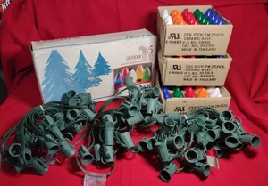 3 sets of Noma 25-foot C9 1/4 Bulb Multi-Colored Outdoor Christmas Lights - New! - Picture 1 of 5