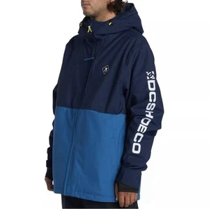 Size XL - DC Shoes Basis Snowboard Jacket - Dress Blues - Mens Ski Snow Coat - Picture 1 of 6
