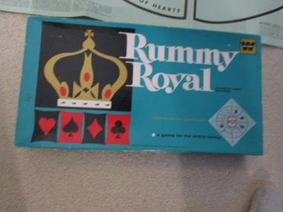 1962 Vintage Whitman Rummy Royal #4713 Vinyl Game Board Original Box - Excellent - Image 1 of 4