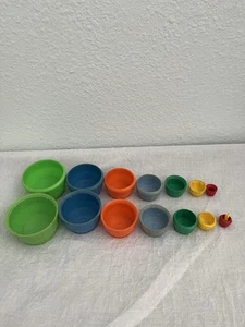 VINTAGE KITTIE IN THE KEGS GABRIEL CHILD GUIDANCE #80 TOY NESTING BARRELS USA - Picture 1 of 6