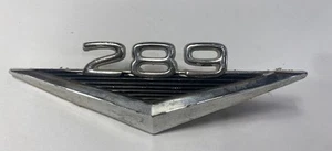 Vintage Chrome Metal 5" Ford MUSTANG "289" Emblem Trim Nameplate 1965 - 1966 - Picture 1 of 3