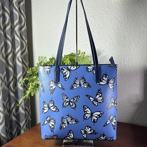 Borsa donna Kate Spade Jana Butterfly Sky P tote KB647-960 ottime condizioni - Foto 1 di 19